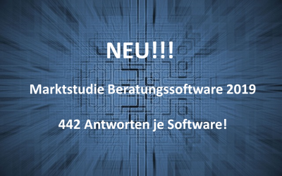 Neue Marktstudie „Beratungssoftware 2019“ – umfangreich, aussagekräftig und praxisnah!